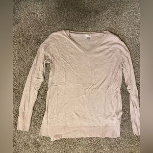 A New Day Light Pink V Neck Sweater